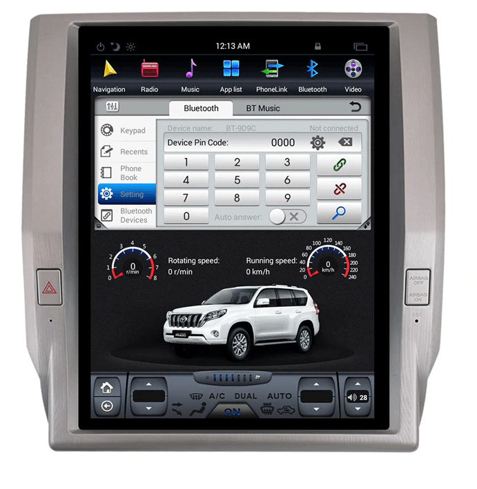 OPEN BOX[ PX6 Six-Core ] 12.1" Android 8.1/9 Fast boot Vertical Screen Navigation Radio for Toyota Tundra 2014 - 2019