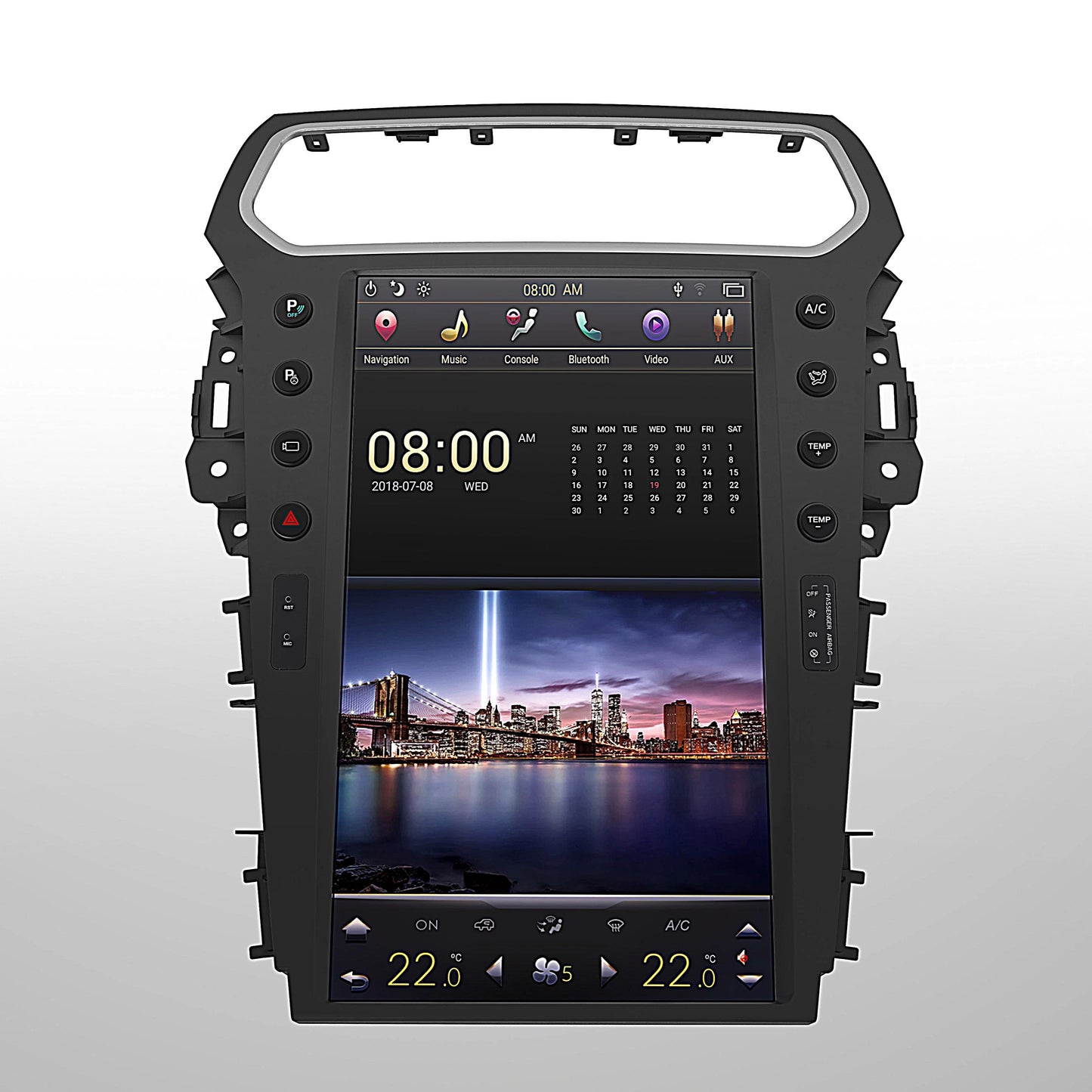 [Open box] [PX6 SIX-CORE] 13.6" VERTICAL SCREEN ANDROID 8.1 NAVIGATION RADIO FOR FORD EXPLORER 2011-2019